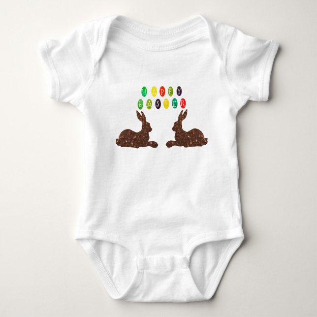 Happy Easter Baby Bodysuit Strampler (Vorderseite)