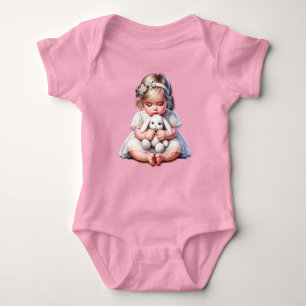 Happy Easter Baby Girl Baby Strampler