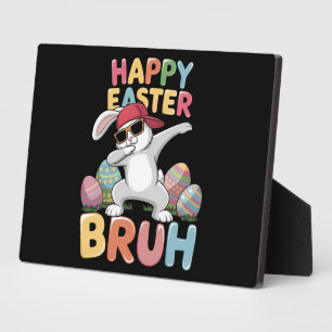 Happy Easter Bruh Bro Funny Dabbing Bunny Rabbit Fotoplatte