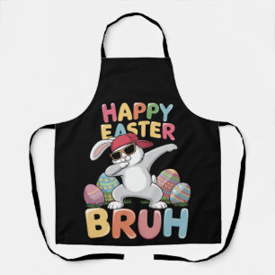 Happy Easter Bruh Bro Funny Dabbing Bunny Rabbit Schürze