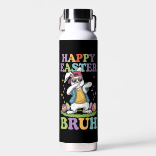 Happy Easter Bruh Funny Dabbing Bunny Rabbit Bro Trinkflasche