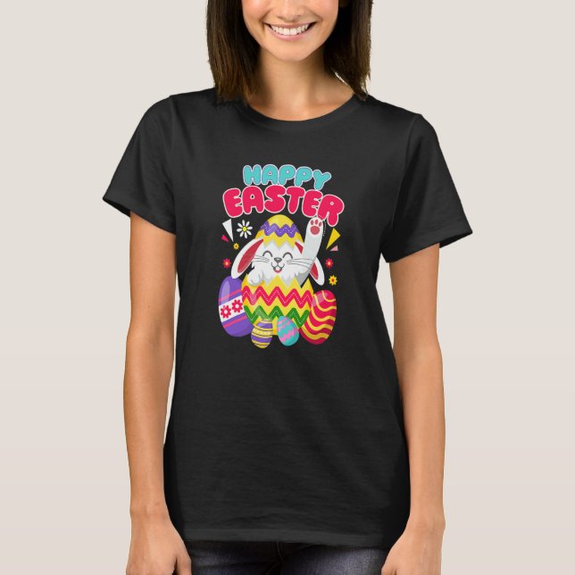 Happy Easter Bunny Easter Eggs Men Women Kids T-Shirt (Vorderseite)