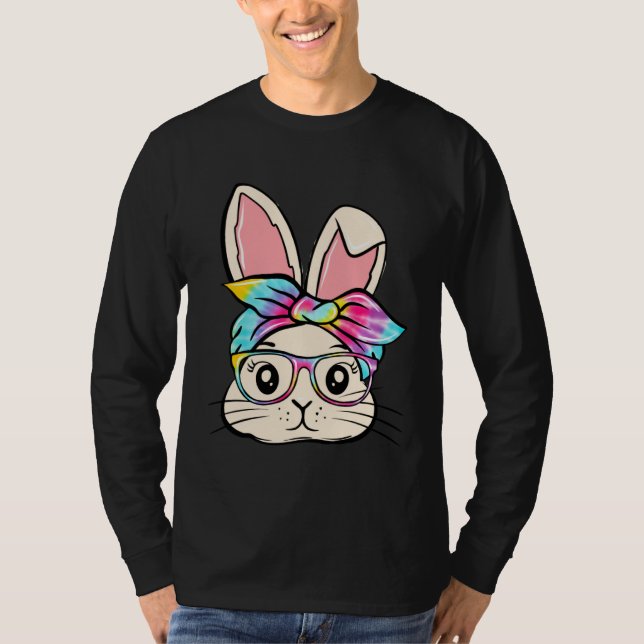 Happy Easter  Bunny Glasses Rabbit Eggs Hunting Ti T-Shirt (Vorderseite)