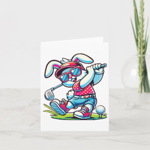 Happy Easter Bunny Golf Liebhaber Sportboys Männer Karte