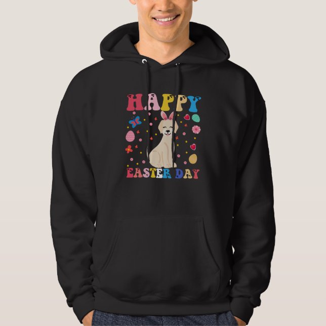Happy Easter Bunny Great Pyrenee  Easter Day Groov Hoodie (Vorderseite)