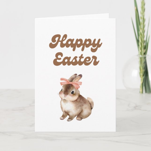 Happy Easter Bunny Greeting Card Karte (Vorderseite)