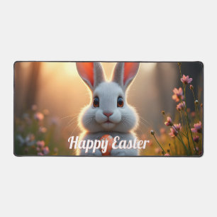 Happy Easter Bunny in the Magic of Spring Schreibtischunterlage