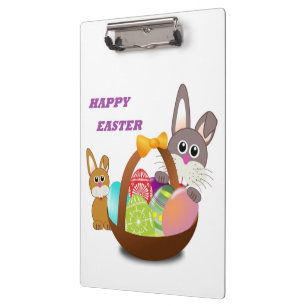 "HAPPY EASTER" BUNNY KLEMMBRETT