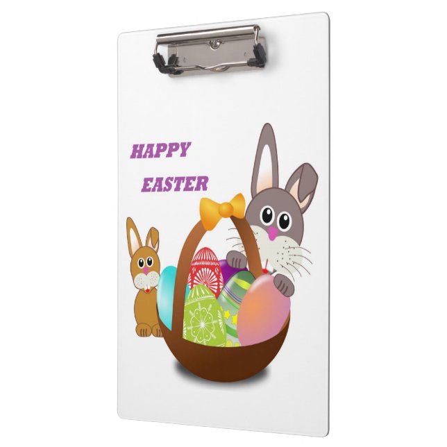"HAPPY EASTER" BUNNY KLEMMBRETT (Links)