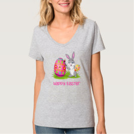 Happy Easter Bunny - Liebe Coloring- T-Shirt