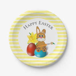 Happy Easter Bunny mit Holiday Eggs Party Pappteller