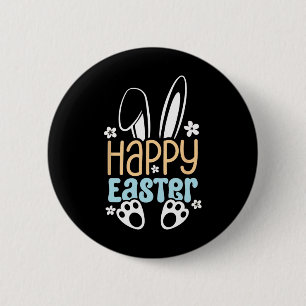 Happy Easter Bunny - Niedliches Osterdesign für Ju Button