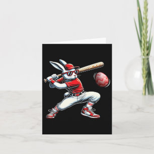 Happy Easter Bunny Playing Sell Ostersport Kinder Karte