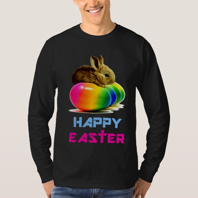 Happy Easter Bunny Rabbit  Egg Hunt Girl Boy Women T-Shirt (Vorderseite)