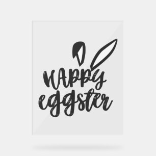 Happy Easter Bunny Rabbit Oars Funny Ostertag Wo Acrylschild