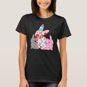 Happy Easter Bunny Rabbit Trio Girls Niedliches Me T-Shirt
