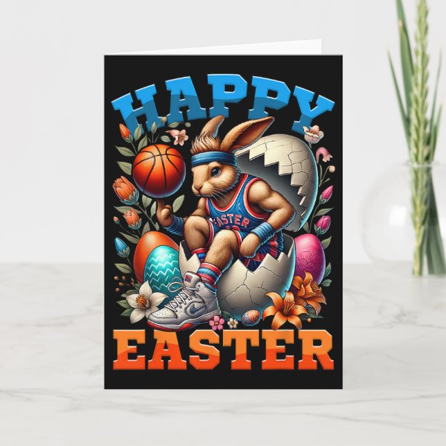 Happy Easter Bunny Sketch Funny Easter Sketch Lieb Karte (Vorderseite)