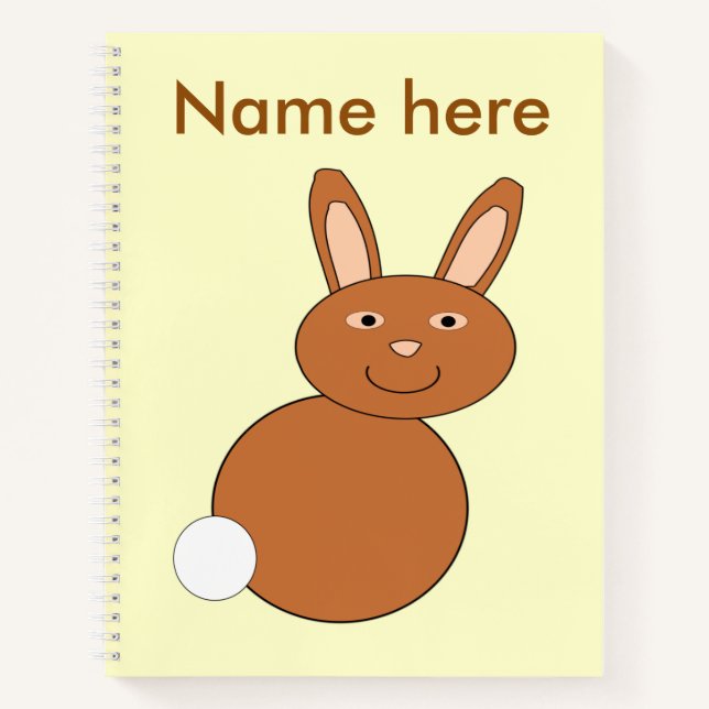 Happy Easter Bunny Spiral Notebook Notizbuch (Vorderseite)