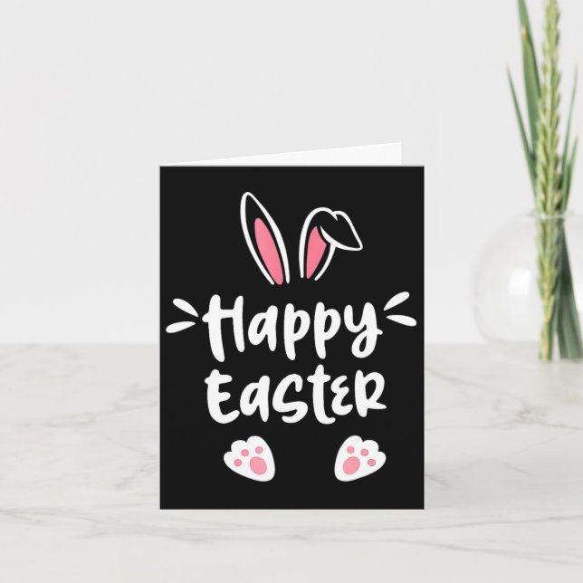 Happy Easter Bunny Spring Easter Easter Oster Männ Karte (Vorderseite)