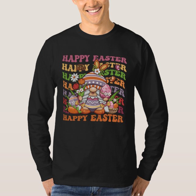 Happy Easter Bunny Spring Gnome  Easter Egg Huntin T-Shirt (Vorderseite)