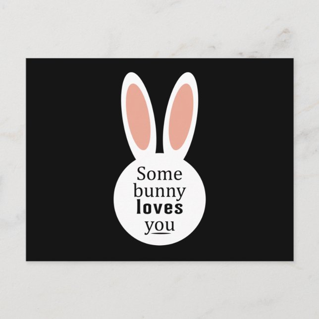 Happy Easter Bunny Spring Ostereier Funny Gift Postkarte (Vorderseite)