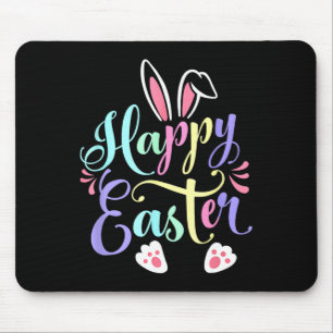 Happy Easter Bunny Spring Ostereier Osterfeier Shi Mousepad