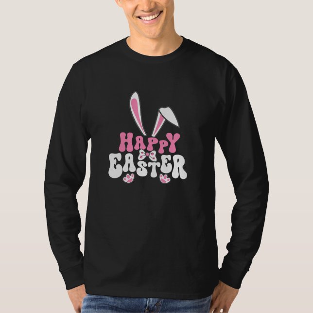 Happy Easter Bunny Tie, Paws and Ears - Egg Hunt K T-Shirt (Vorderseite)