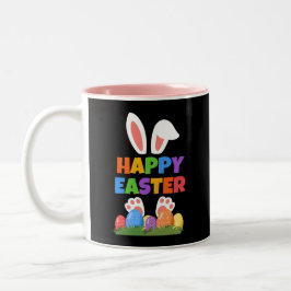 Happy Easter Bunny  Zweifarbige Tasse