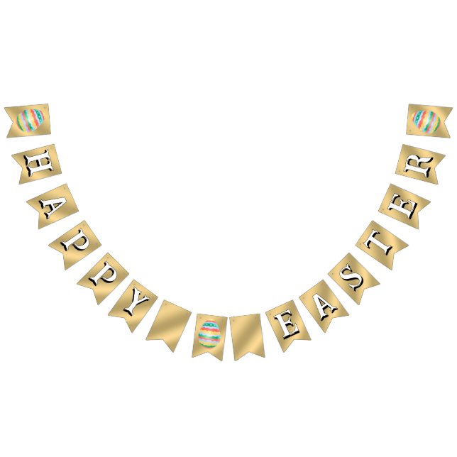 Happy Easter Bunting Banner Easter Bunny Decoratio (Alle)