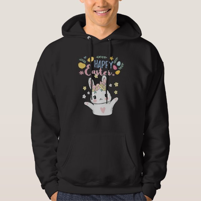 Happy Easter Busy Easter Bunny Hoodie (Vorderseite)