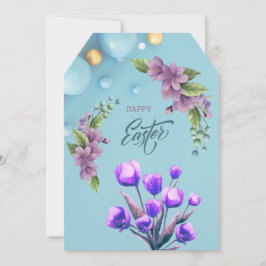 Happy Easter cardto attach to your flowers Dankeskarte