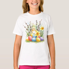 Happy Easter Chick Eggs Blume T - Shirt