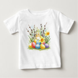 Happy Easter Chick Eggs Blume T - Shirt