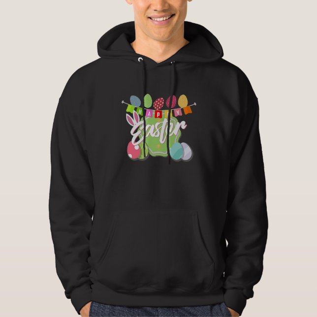 Happy Easter  Cute Bunny Egg Hunt For Boys Girls Hoodie (Vorderseite)