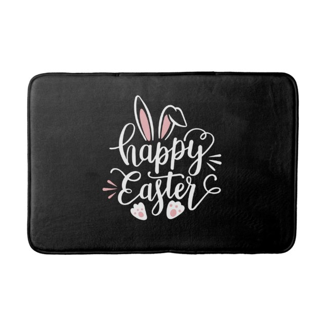 Happy Easter Cute Bunny Rabbit Easter Day Badematte (Vorderseite)