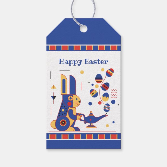 Happy Easter Cute Personalized Geschenkanhänger (Vorderseite)