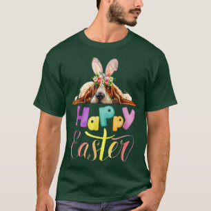 Happy Easter Day Bunny Basset Hound Liebhaber des T-Shirt