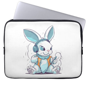 Happy Easter Day Egg Bunny Funny Gamer Boys Kinder Laptopschutzhülle