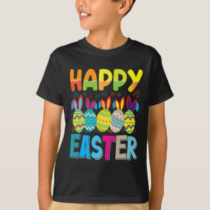 Happy Easter Day Funny Colorful Egg Jagen T-Shirt