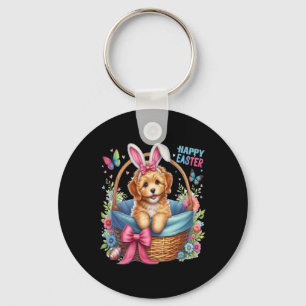 Happy Easter Day Golden Doodle Dog Liebhaber Oster Schlüsselanhänger