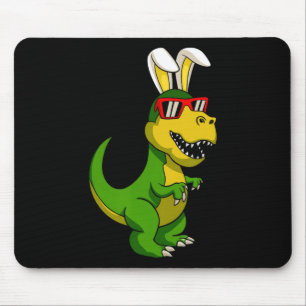 Happy Easter Dinosaur Bunny Oars Osterjunge Kinder Mousepad