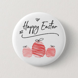 Happy Easter Doodle Button