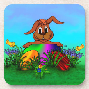 Happy Easter! Easter Rabbit Untersetzer