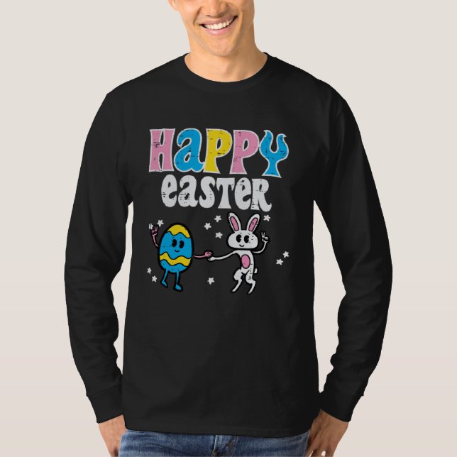 Happy Easter Egg Bunny Dance Cute Boys Girls Kids  T-Shirt (Vorderseite)