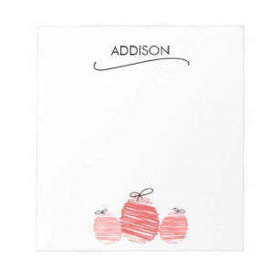 Happy Easter Egg Doodle Notepad Notizblock