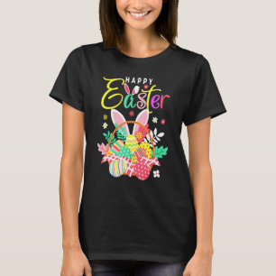Happy Easter Egg Korb Bunny Ears T-Shirt