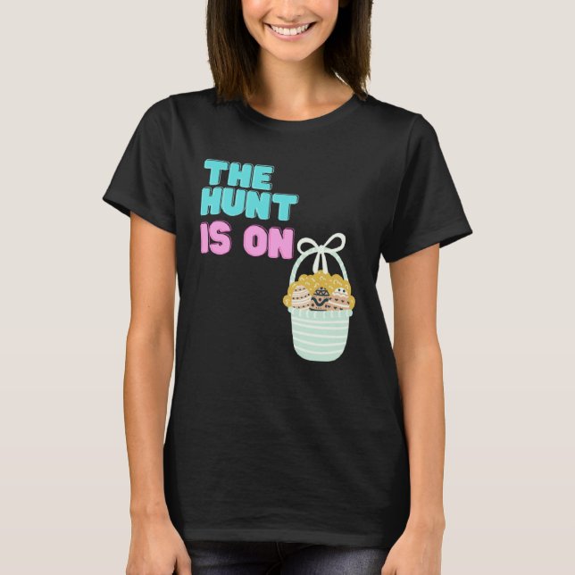 Happy Easter Egg Time To Hunt Cute Bunny Ears Sist T-Shirt (Vorderseite)