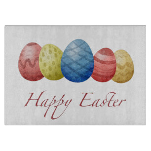 Happy Easter Eggs Cutting Board - Festivals Frühja Schneidebrett
