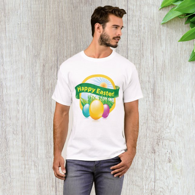 Happy Easter Eggs Mens T - Shirt (Von Creator hochgeladen)