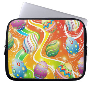 Happy Easter Eggs Ornamental Design Laptopschutzhülle